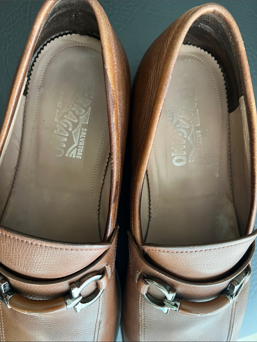 Salvatore Ferragamo Tan light brown Leather Bit Loafers - Picture 4 of 12